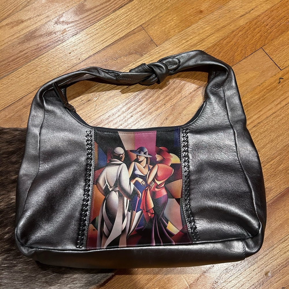 Icon Los Angeles nice art deco print purse